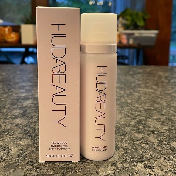 Huda Beauty Glow Coco Hydrating Mist 3 in 1 prime/set/refresh=glowy dewy finish - Picture 6 of 6
